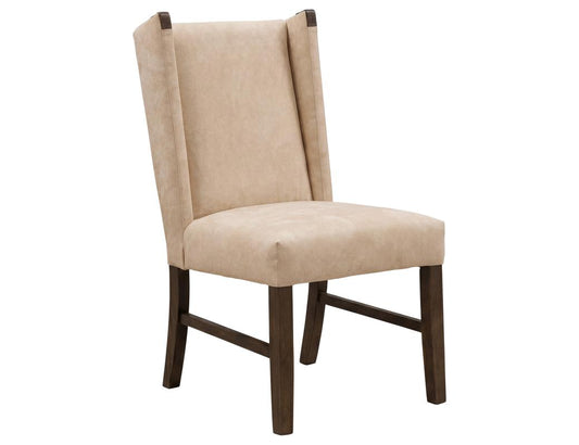 Poly Suede Upholstered Chair - Beige Forge Collection Dining Chair