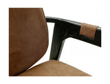 Poly Suede Upholstered Chair | Forge Armchair Brown