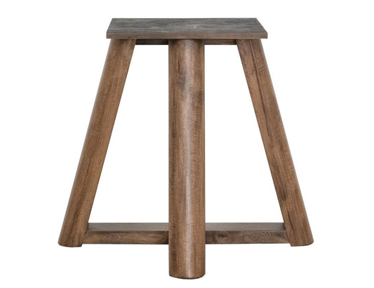 Silver Round Dining Table | Resin River Teak Wood Design