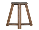 Silver Round Dining Table | Resin River Teak Wood Design