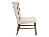 Silver Poly Suede Upholstered Dining Chair | Ivory & Wood