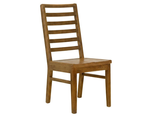 Balam Wooden Chair - Solid Pine Ladder-Back Dining Chair