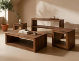 1 Shelf Chairside Table | Balam Mango & Teak Wood Design