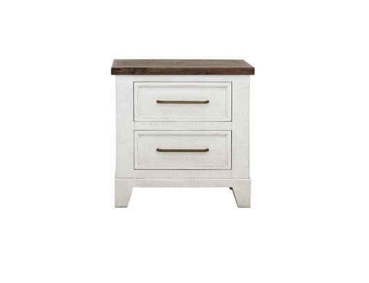 2 Drawer Nightstand | Stoa Collection Melina Wood Two-Tone Design