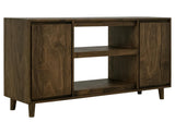 62 Inch 2 Door TV Stand - Solid Wood Savia Collection