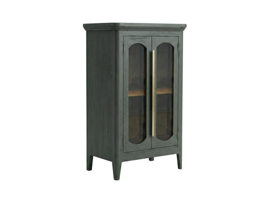 2 Door Console Table with Glass Doors - Brava Transitional Design