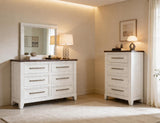 4 Drawer Chest - Stoa Collection Two-Tone Wood Furniture