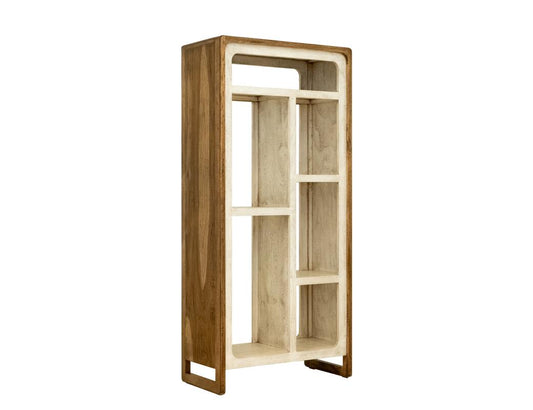Evoke Bookcase | Modern Mango Wood & Teak Storage for Workspaces