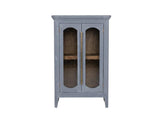 2 Door Console with Glass - Brava Transitional Design Furniture