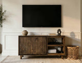 52" 2 Door TV Stand - Savia Solid Wood Media Console