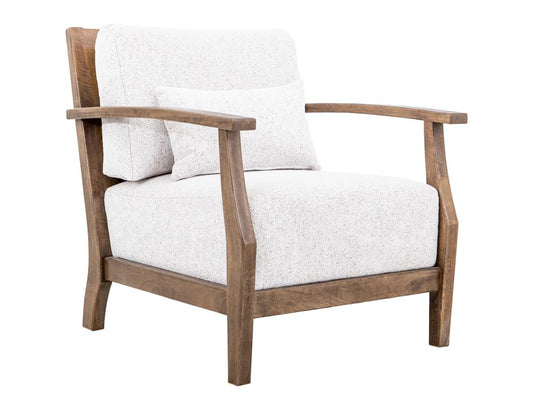 Forest Armchair | Beige Upholstery & Melina Wood Frame