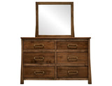 6 Drawer Dresser - Mango & Teak Wood Bedroom Furniture