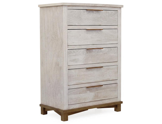 5 Drawer Chest - Golden Loft Solid Wood Storage Furniture