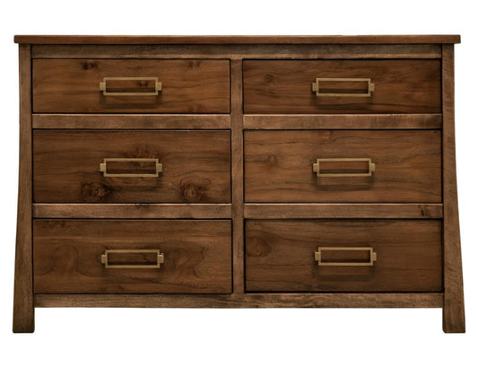 6 Drawer Dresser - Mango & Teak Wood Bedroom Furniture