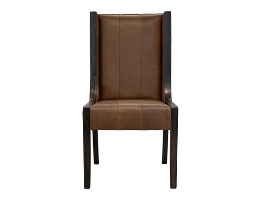 100% Leather Upholstered Chair | Walnut Collection Dining