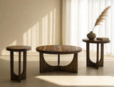 Silver Occasional Collection End Table | Modern Resin River Design