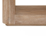 White Balam 1 Shelf End Table | Mango & Teak Wood