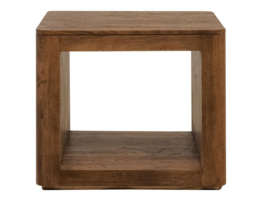 Balam 1 Shelf End Table - Mango & Teak Wood Occasional Table