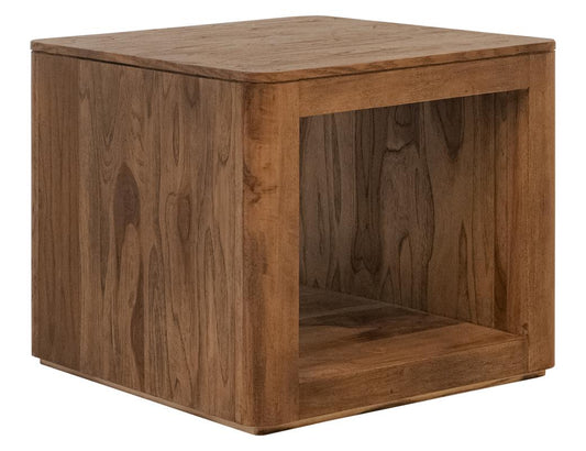 Balam 1 Shelf End Table - Mango & Teak Wood Occasional Table