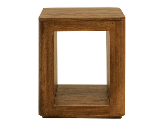 1 Shelf Chairside Table | Balam Mango & Teak Wood Design