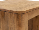 Balam 1 Shelf End Table - Mango & Teak Wood Occasional Table