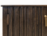 Dark Mesquite TV Stand with Fireplace - 1 Drawer 2 Door