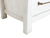 White Roots 2 Drawer Nightstand | Rustic Farmhouse Bedroom