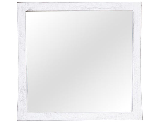 White Roots Collection Mirror - Rustic Farmhouse Design | Mango Wood