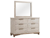 Golden Loft Mirror - Light Gray Wood Frame | Bedroom Mirror