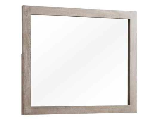 Golden Loft Mirror - Light Gray Wood Frame | Bedroom Mirror