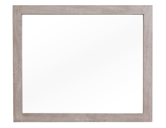 Golden Loft Mirror - Light Gray Wood Frame | Bedroom Mirror