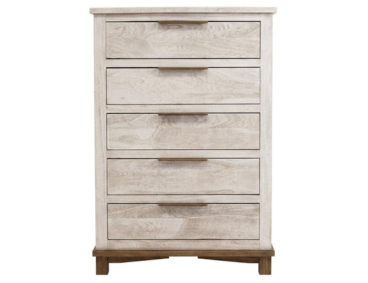 5 Drawer Chest - Golden Loft Solid Wood Storage Furniture