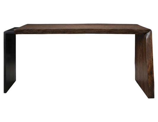Forge Desk - Live-Edge Parota Modern Desk with Mango Wood