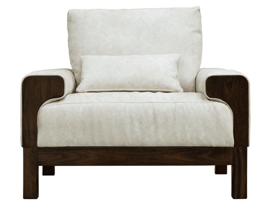 Raramuri Armchair | Leather-Look Upholstered Comfort Chair