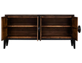 4 Door Moka Console | Mango Wood Storage Furniture