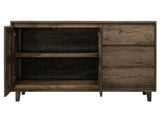 Savia 3 Drawer 2 Door Console | Solid Wood Organic Modern