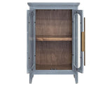 2 Door Console with Glass - Brava Transitional Design Furniture
