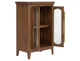 2 Door Console Table - Brava Transitional Design with Glass