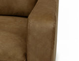 Zaphiro Loveseat | Modern Camel Poly Suede Two-Seater Sofa