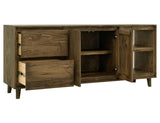 3 Drawer & 2 Door TV Stand 76" | Savia Solid Wood Collection