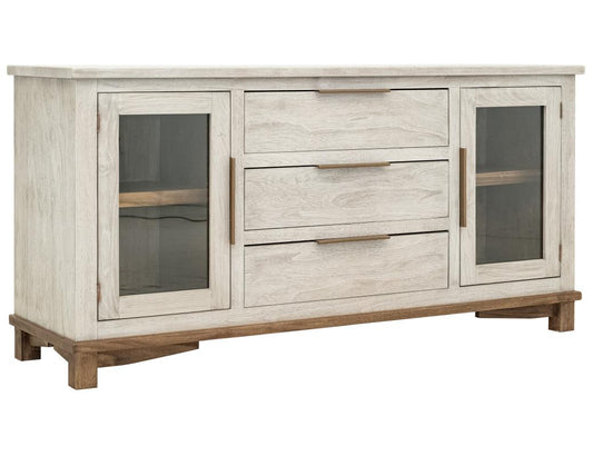 3 Drawer & 2 Door Buffet | Golden Loft Solid Wood Storage Cabinet