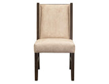 Poly Suede Upholstered Chair | Forge Collection Beige Dining Chair