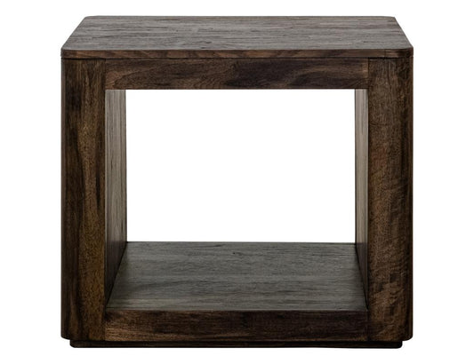 Black Balam 1 Shelf End Table - Mango & Teak Wood