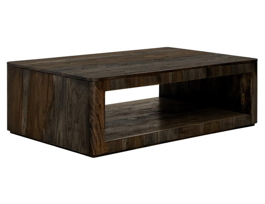 Black Balam 1 Shelf Cocktail Table | Mango & Teak Wood