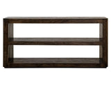 2 Shelf Black Balam Sofa Table - Mango & Teak Wood