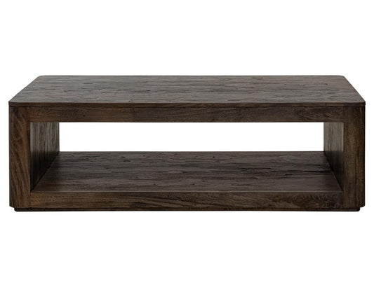 Black Balam 1 Shelf Cocktail Table | Mango & Teak Wood