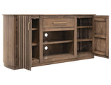 Mezquite Collection TV Stand: 1 Drawer & 2 Door Fireplace Media Console