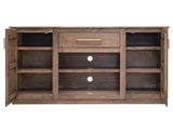 Mezquite Collection TV Stand: 1 Drawer & 2 Door Fireplace Media Console