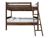Forte Pine Full-Size Bunk Bed - Solid Wood Coffee Ochre
