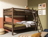 Forge Full-Size Bunk Bed - Solid Pine with Coffee Ochre Finish